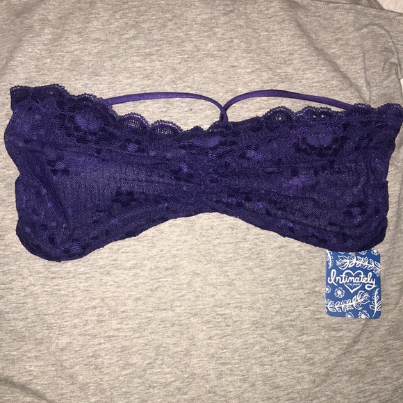 NWT Free People Bralette S MSRP $20 Blue Violet - Picture 5 of 8